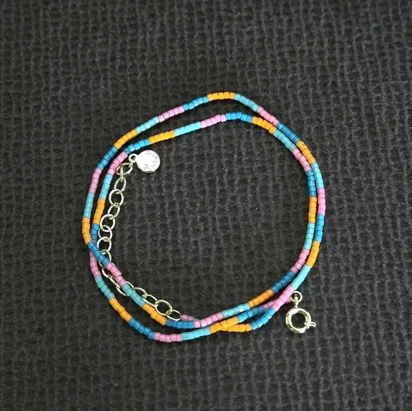 Gorjana "Gigi Stripe" Glass🪟 Bead Necklace - NWT - Picture 5 of 16